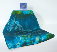 Load image into Gallery viewer, Silk Habotai Scarf Kingfisher Dark Green
