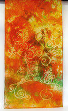 Load image into Gallery viewer, Silk ScarfLight weight Celtic Autumnal Tree of Life
