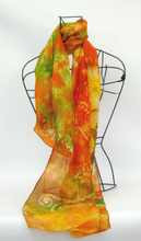 Load image into Gallery viewer, Silk ScarfLight weight Celtic Autumnal Tree of Life
