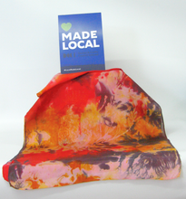 Load image into Gallery viewer, Silk Habotai Scarf The Autumn Gold Finch
