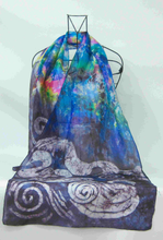 Load image into Gallery viewer, Silk Scarf Light Weight Aurora Children of Lir
