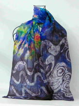 Load image into Gallery viewer, Silk Scarf Light Weight Aurora Children of Lir
