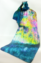 Load image into Gallery viewer, A Silk Scarf Light Weight Summer Teal Lapwing
