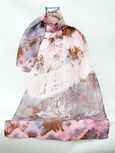 Load image into Gallery viewer, Silk Scarf Light Weight The Long Tail Tit

