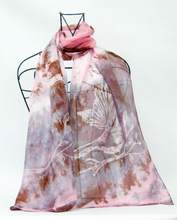 Load image into Gallery viewer, Silk Scarf Light Weight The Long Tail Tit
