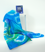 Load image into Gallery viewer, A Silk Scarf Light Weight The Turquoise Hare
