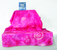 Load image into Gallery viewer, Silk Scarf Light Weight Vivid Pink Magenta Celtic
