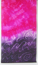 Load image into Gallery viewer, A Hand Painted Silk Scarf Purple Pink Swans
