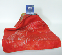 Load image into Gallery viewer, A Silk Scarf The Scarlet Fox Jumping
