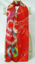 Load image into Gallery viewer, A Silk Scarf The Scarlet Fox Jumping
