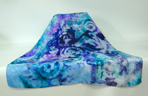 Silk Square Scarf Celtic Lilac Aqua