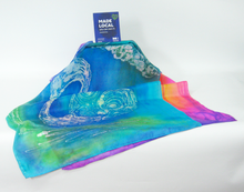 Load image into Gallery viewer, Silk Scarf The Drumlin Sunset Swan
