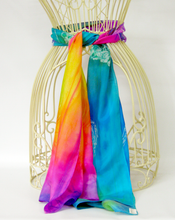 Load image into Gallery viewer, Silk Scarf The Drumlin Sunset Swan
