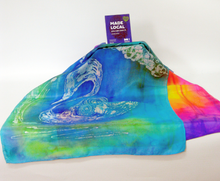 Load image into Gallery viewer, Silk Scarf The Drumlin Sunset Swan
