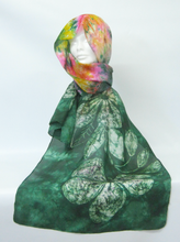 Load image into Gallery viewer, Hand Painted Silk Scarf The Blackthorn
