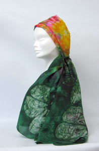 Hand Painted Silk Scarf The Blackthorn