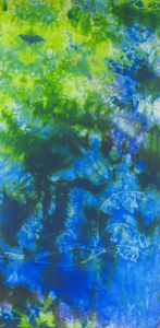 Silk Scarf The Blue Tit in Undergrowth