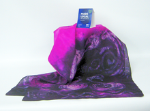 Load image into Gallery viewer, Silk Scarf The Children Of Lir in Pink and Purple
