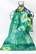 Load image into Gallery viewer, A Silk Scarf The Green Hare
