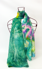 Load image into Gallery viewer, A Silk Scarf The Green Hare
