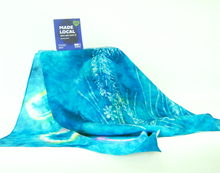 Load image into Gallery viewer, A Silk Scarf The Green Teal Hare

