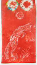 Load image into Gallery viewer, A Silk Scarf The Jumping Fox
