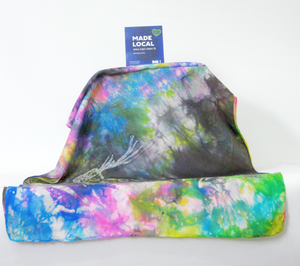 Silk Scarf The Lapwing Pastel Rainbow