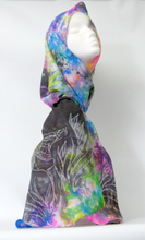 Load image into Gallery viewer, Silk Scarf The Lapwing Pastel Rainbow
