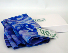 Load image into Gallery viewer, Silk Scarf The Lilac Blue Celtic
