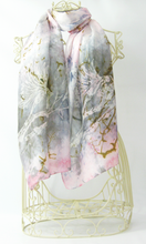 Load image into Gallery viewer, Silk Habotai Scarf The Longtail Tit

