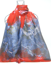 Load image into Gallery viewer, A Silk Scarf The Scarlet Swallow
