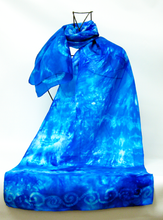 Load image into Gallery viewer, Silk Scarf Celtic Blue Skies
