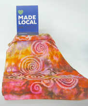 Load image into Gallery viewer, Silk Scarf Warm Autumnal Spirals
