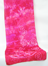 Load image into Gallery viewer, Large Silk Habotai Shawl Celtic Pink Dream
