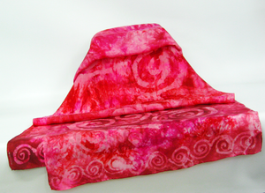 A Large Silk Shawl Celtic Rose Garden