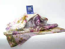 Load image into Gallery viewer, Large Silk Shawl Celtic Pale Pinks and Olive

