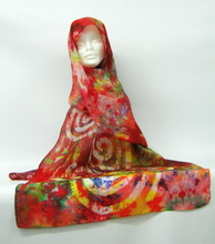 Load image into Gallery viewer, Silk Shawl Celtic Pumkin Carnival
