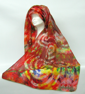Silk Shawl Celtic Pumkin Carnival