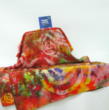 Load image into Gallery viewer, Silk Shawl Celtic Pumkin Carnival

