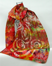 Load image into Gallery viewer, Silk Shawl Celtic Pumkin Carnival
