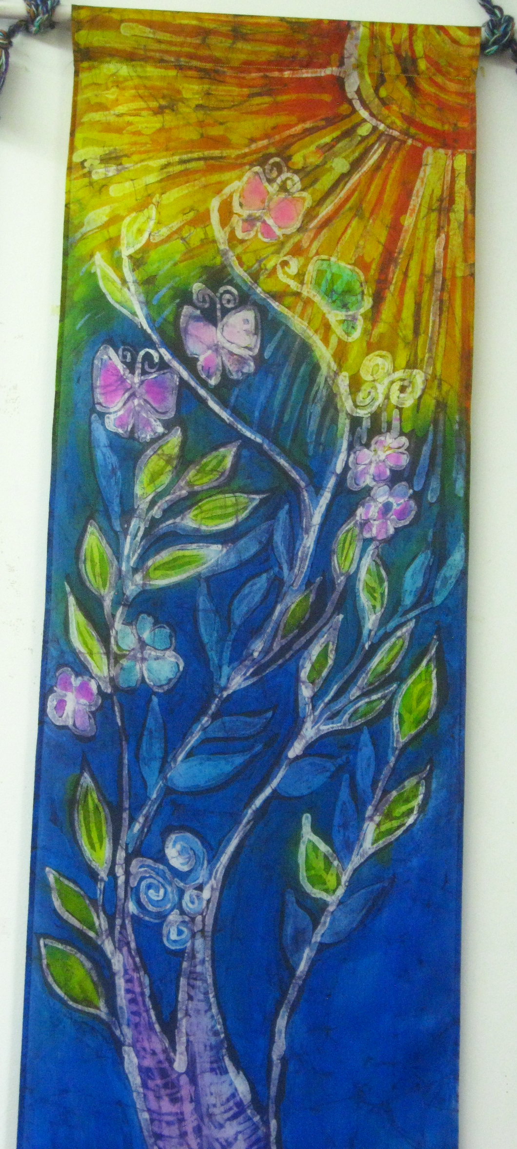 Silk Wall Hanging The Sunshine Tree of LIfe