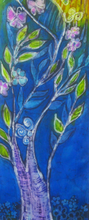 Load image into Gallery viewer, Art_mural_en_soie_peint_à _la_main
