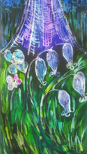 Load image into Gallery viewer, Silk Wall Hanging The Sunshine Tree of LIfe
