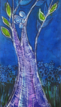 Load image into Gallery viewer, Silk Wall Hanging The Sunshine Tree of LIfe
