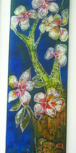 Silk Wall Hanging The Apple Blossom Tree