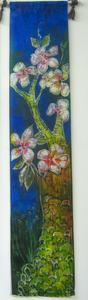 Silk Wall Hanging The Apple Blossom Tree