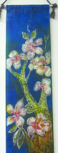 Silk Wall Hanging The Apple Blossom Tree