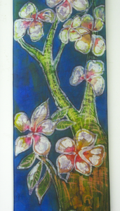 Silk Wall Hanging The Apple Blossom Tree