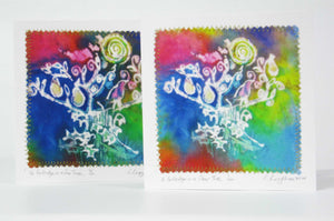 Hand made Card A Partridge In A Pear Tree Rainbow