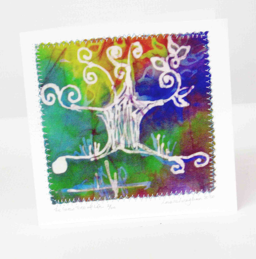 Hand Made Card The Tree of Life Spring